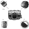 thumbnail image 3 of HAHDAXIA Pet Playpen, Foldable Dog Playpens, Portable Exercise Kennel Tent for Puppies/Dogs/Cats/Rabbits, Dog Play Tent with Removable Mesh Shade Cover for Travel Indoor Outdoor Using(Small), 3 of 7