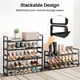 thumbnail image 5 of Organizador de zapatos expandible para zapatos, 2 niveles, negro, SNTD, 5 of 9
