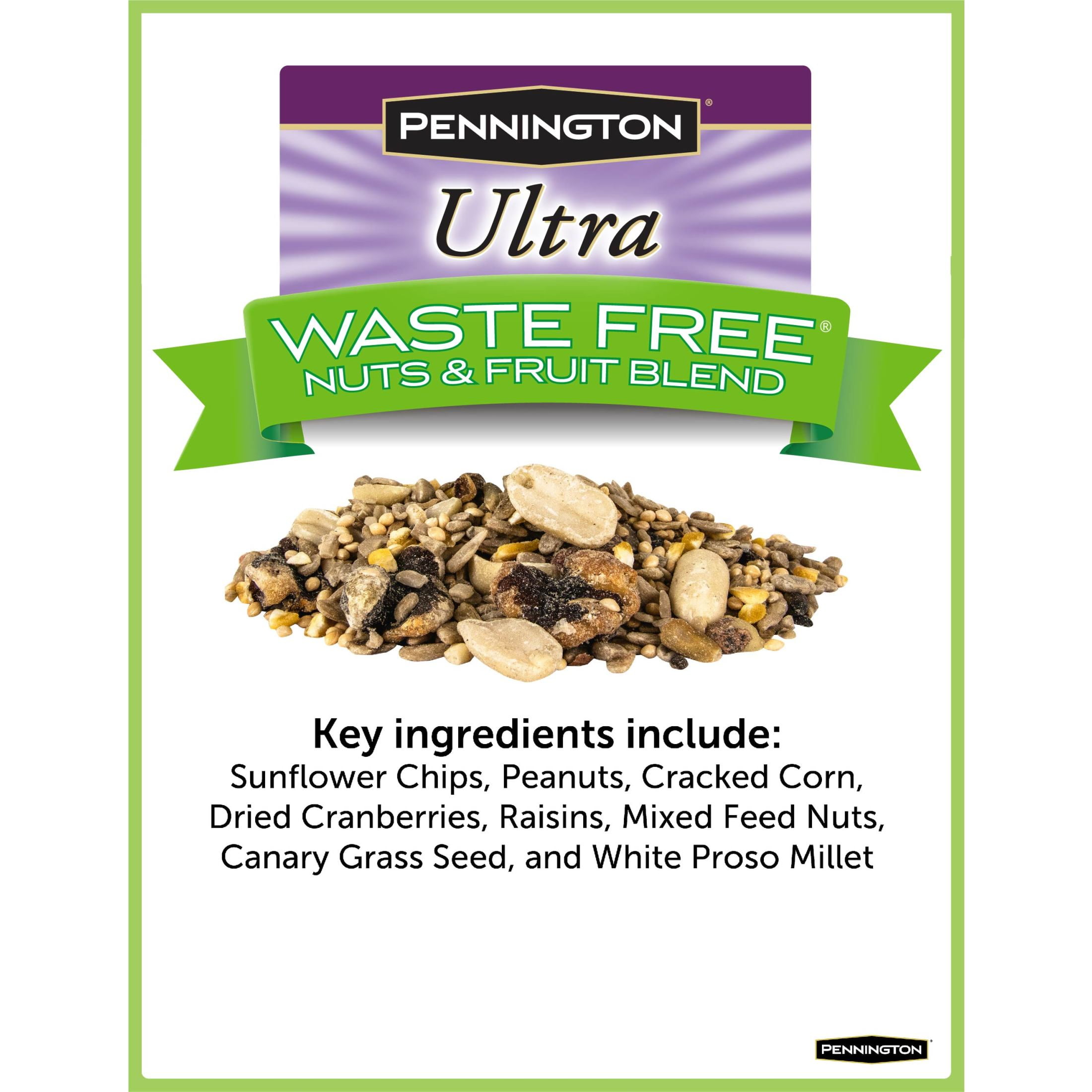 Pennington Ultra Nuts & Fruit Waste Free Dry Wild Bird Food and Seed, 6 lb. Bag, 1 Pack