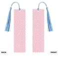thumbnail image 2 of Kdxio Irregular Plaid Print Metal Tassel Bookmarks,Perfect Gift for Art Lovers and Bookworms Metal Bookmarks for Women, 2 of 8