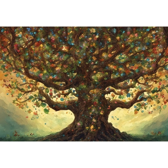 Tree of Life Digital Painting II - 12" x 18" Art Print Wall Decor