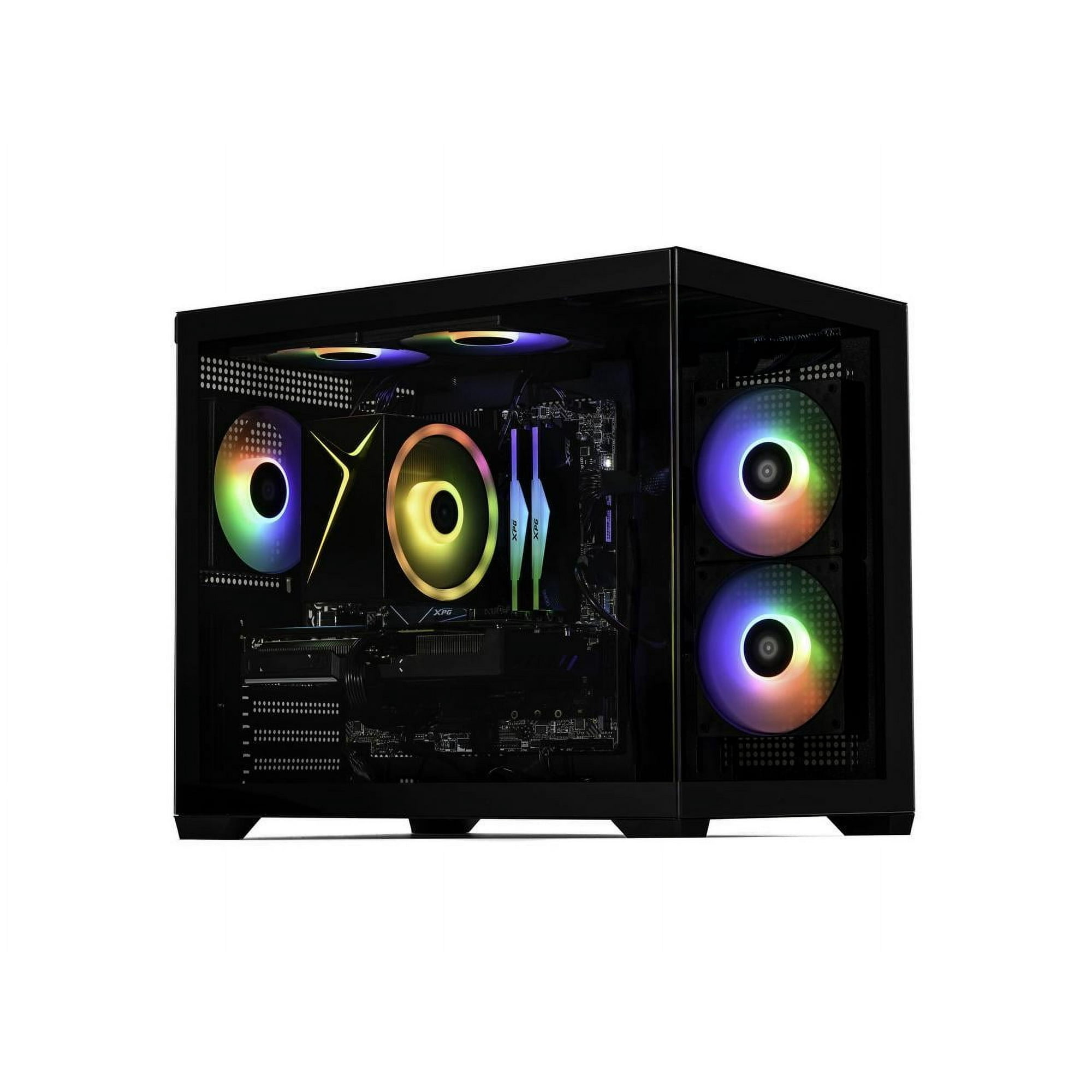 STORMCRAFT Gaming PC SIRIUS Intel Core i7-14700F NVIDIA GeForce RTX 5060 Ti 16GB – AI Powered 32GB 6000MHz RGB 2TB NVMe SSD 650W PSU Windows 11 Home - SI1470FCC-56VN1