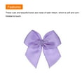 thumbnail image 4 of 50 Pcs Mini Ribbon Bow 1" Mini Fabric Satin Ribbon Flower Bows for Craft DIY Sewing Wedding Birthday Party Gift Wrap Bows Dark Purple, 4 of 6