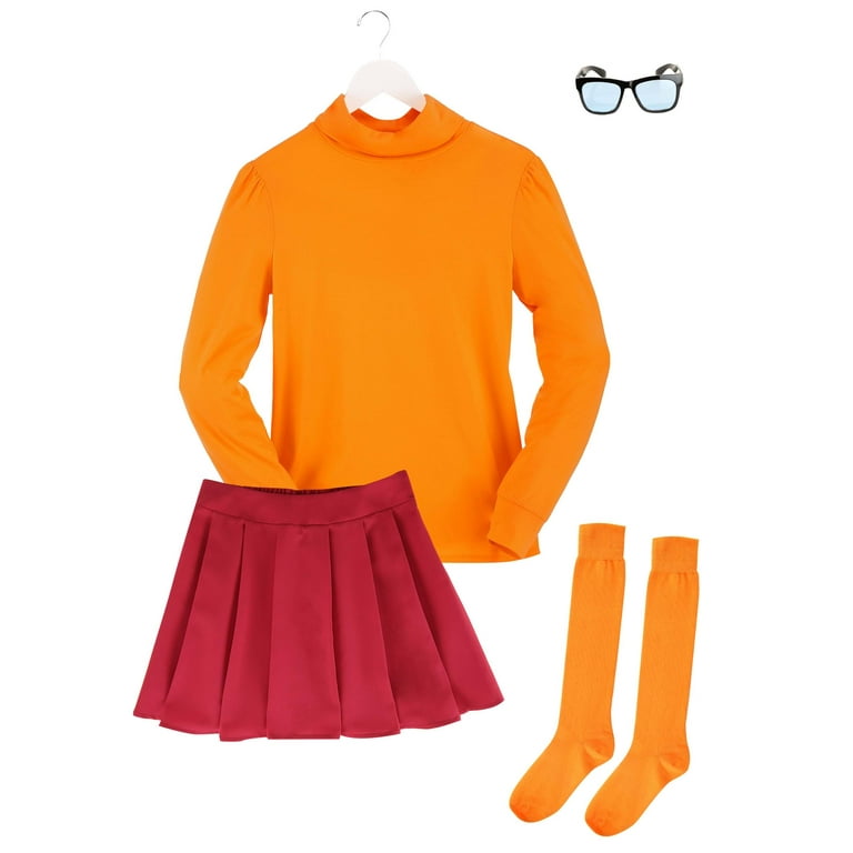 Orange velma sweater hot sale