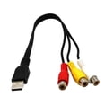thumbnail image 3 of Cable USB a 3, 0.3 metros USB a 3 hembra Jack Splitter Audio Video AV Cable adaptador compuesto para TV / PC Soledad USB macho a 3RCA hembra, 3 of 8
