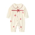 thumbnail image 3 of JFOPQVSM Newborn Baby Girl Clothes Preemie Fall Winter Floral Outfits Infant 0 3 6 12 18 Months Romper,Cute Babies Jumpsuits, 3 of 6