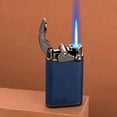 thumbnail image 3 of Encendedor a prueba de viento de butano para hombres | Recargable con inyección directa y brazo oscilante | Regalo de ignición al aire libre de alta gama | Metal duradero, fácil de usar | Ideal para, 3 of 9