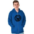 thumbnail image 5 of Koi Fish Ying Yang Balance Symbolic Zip Up Hoodie Men's Women's Brisco Brands S, 5 of 6