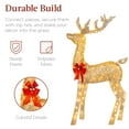 Best Choice 3Piece Lit Xmas Deer Set Outdoor Decor with 360 LED Lights