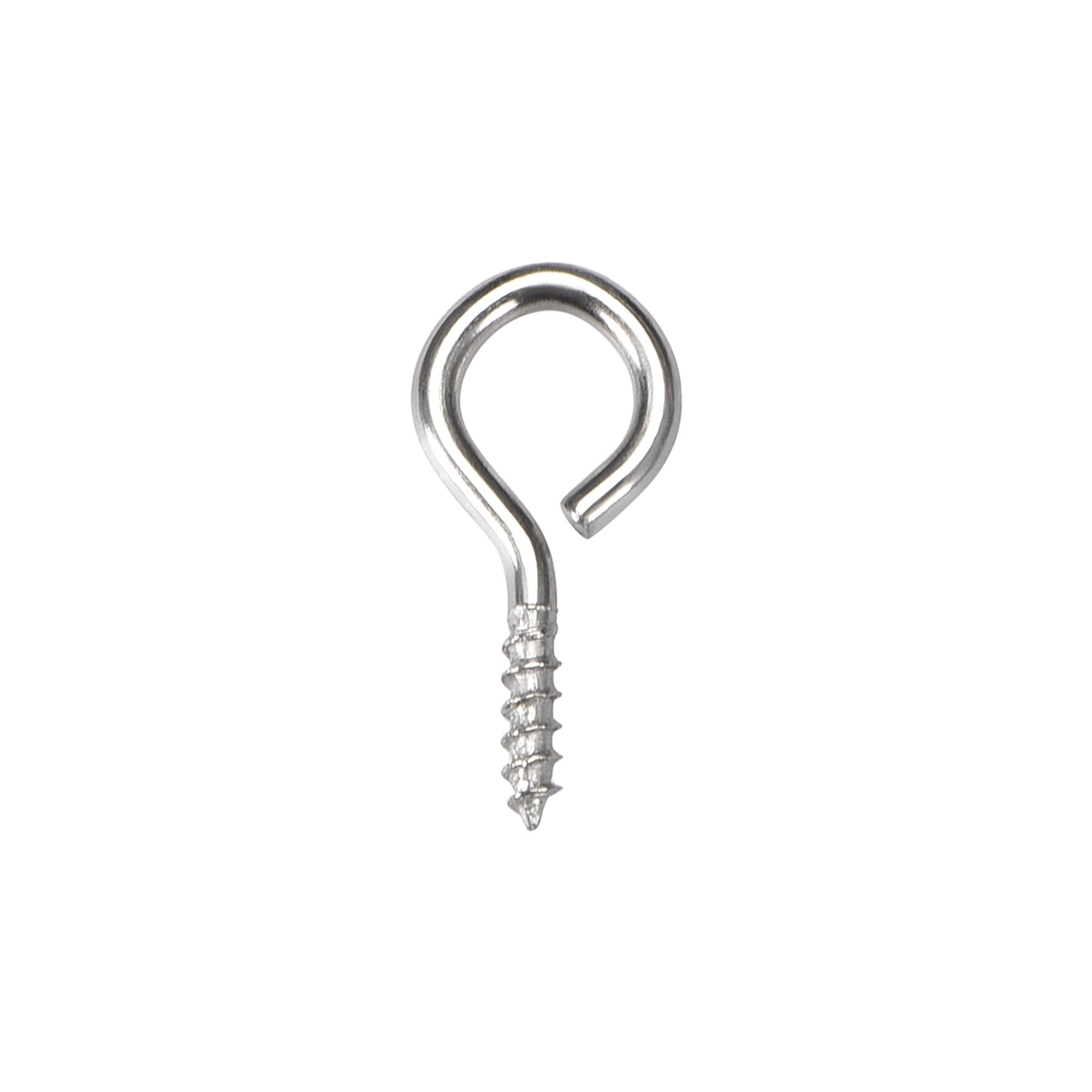 0.7" Small Screw Eye Hooks Self Tapping Screws Carbon Steel Screwin