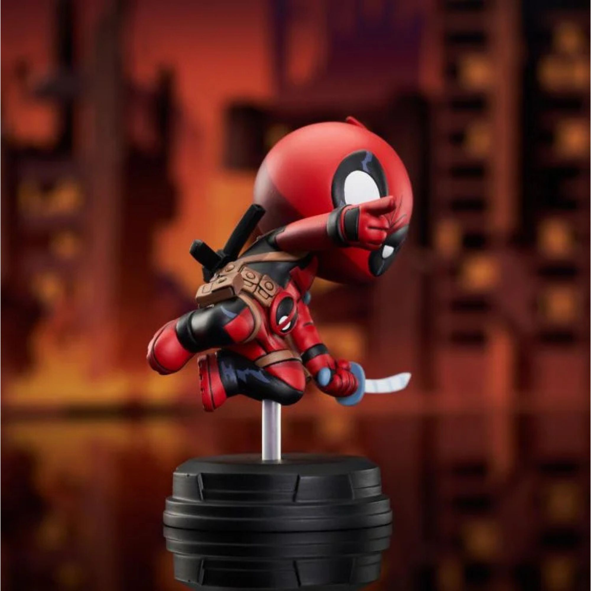 Marvel Animated Series: Deadpool Jumping Statue