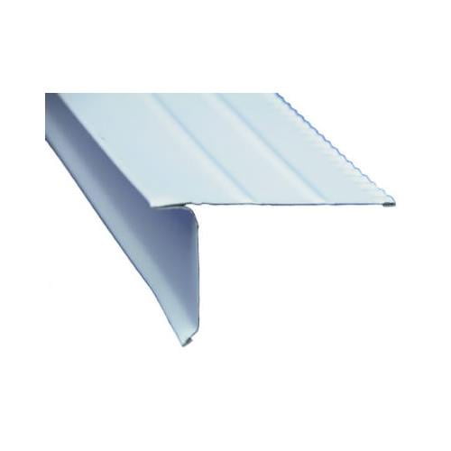 AMERIMAX HOME PRODUCTS Drip Edge, Hemmed, White Aluminum, 25/16 x 17/