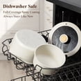 thumbnail image 6 of Carote Ceramic Nonstick Cookware Set with Induction, 4-Piece Set with Detachable Saucepan and Lid, Oven Safe, Dishwasher Safe, Cream White, 6 of 9