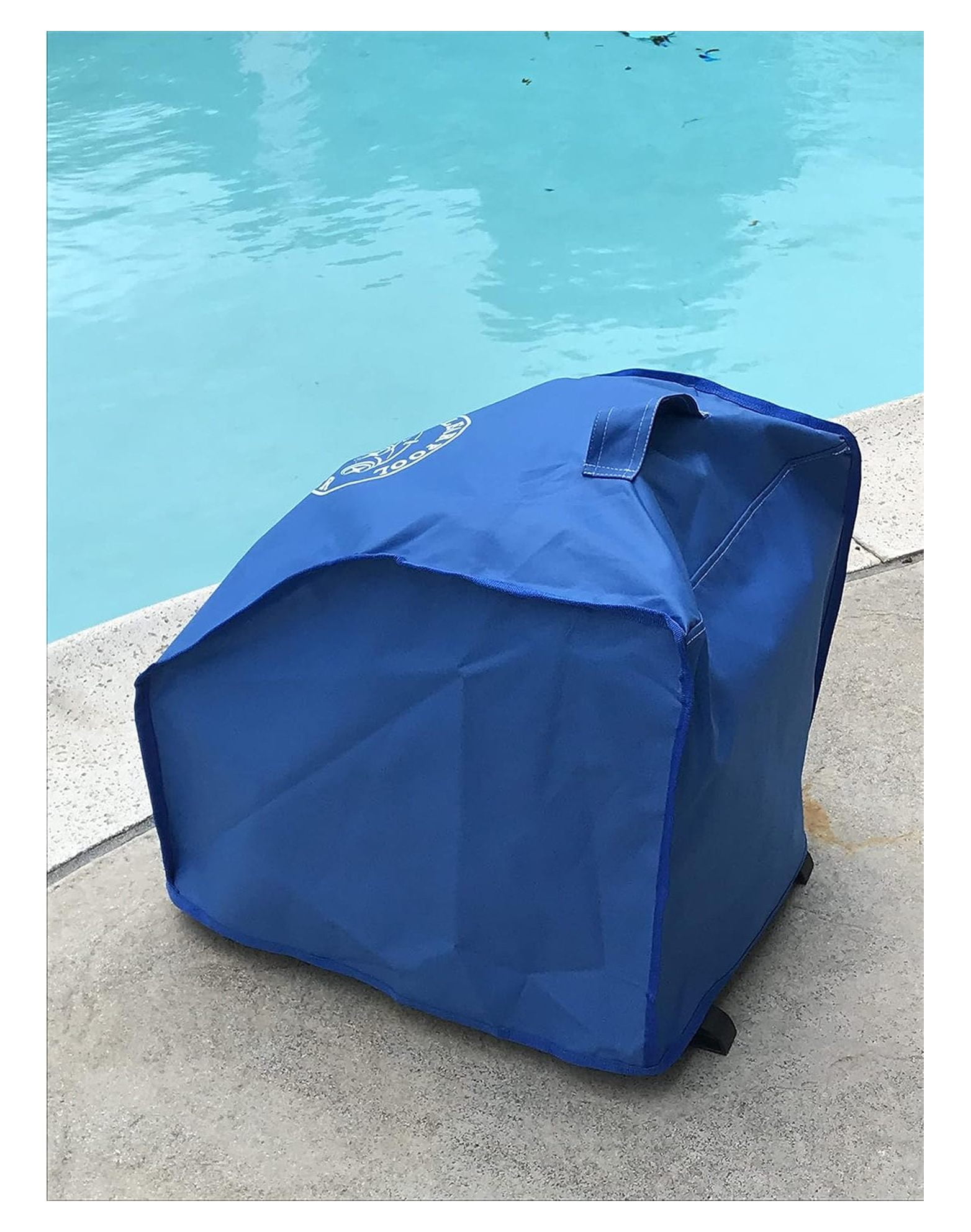 Pool Robot Cover - Freedom Version, Weatherproof Pool Cleaner Cover, Short Cover with Handle, Fits Freedom Robotic Pool Vacuum 18 inches x 18 inches x 20 inches Blue