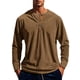 thumbnail image 2 of pstuiky mangas largas para hombre, Camisa informal de moda para hombre, con cuello en V y mangas, transpirable tops de invierno para hombre m, 2 of 8