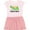 Pink With Stripes, variant on Inktastic Montana Lake and Trees in Bear Silhouette Gift Toddler Girl Dress