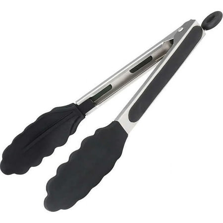Winco 9 Non-Slip Locking Tongs, Stainless Steel, 4 Count (UTS9K)