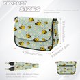 thumbnail image 7 of TSOVTHRID Cute Bee Daisy Print Crossbody Bags for Women Crossbody Purse PU Leather Handbags Shoulder Bag Cell Phone Purse with Wide Strap, 7 of 7