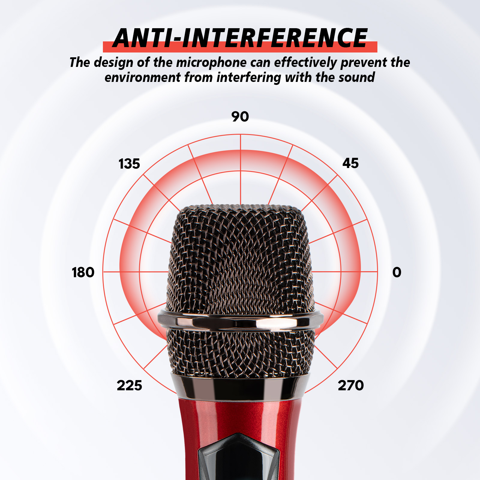 Dammyty Dual Wireless Microphone Rechargeable Handheld Dynamic Microphone for Karaoke Singing, Party, Wedding