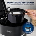 thumbnail image 3 of Oster Cafetera, Programable, de 5 Tazas de Capacidad, con Filtro Reutilizable, Función Pausa y Servir, Apagado Automático, Pantalla LED, Jarra con Medidas, Color Negro, BVSTDCP51, 3 of 9