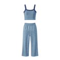 thumbnail image 6 of SJLDQY Women's Pajamas Sets Striped Print Tank Tops and Pants Pj Sets for Womens 2 Piece Set Comfy Lightweight Sleepwear, 6 of 6