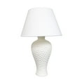 thumbnail image 1 of Simple Designs Textured Stucco Curvy Ceramic Table Lamp, 1 of 3