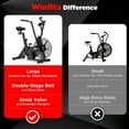 thumbnail image 6 of Winfita Air Bike Exercise Bike Air Resistance Stationary Bike for Home, Indoor Bike with Dual Action Handlebars, Bluetooth APP Connection Customizable Monitor, 350 lbs Arm/Leg Cardio Workout, 6 of 14