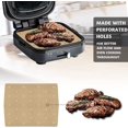 thumbnail image 4 of WMKGG Unbleached Air Fryer Parchment Paper, 100 PCS Perforated Disposable Air Fryer Liners for Ninja Foodi Grill 5-in-1 AG301 4qt Air Fryer, 4 of 7