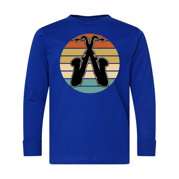 Inktastic Saxophone Music Vintage Band Long Sleeve Youth T-Shirt