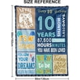 thumbnail image 2 of 12th Birthday Gifts for Boys,Blue Happy 12th Birthday Blanket,12 Year Old Boy Girls Gift Ideas,12th Birthday Decorations Gift Throw Blanket for Teen Son Grandson Nephew 50"x60", 2 of 6