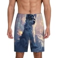 thumbnail image 3 of Lsque Cloud Wolf Mens Sleep Pajama Shorts,Short Pajama Pants, Cotton Ultra-Soft Knit-3X-Large, 3 of 9