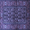 thumbnail image 1 of Ahgly Company Machine Washable Indoor Square Persian Blue Traditional Area Rugs, 3' Square, 1 of 4