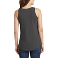 thumbnail image 2 of Oversized Summer Vibez Graphic Design Ladies Big Size Port & Company Core Cotton Tank Top T-Shirt - Charcoal 4XL, 2 of 2