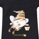 thumbnail image 2 of Gibobby Mamelucos para bebe niño Niños y niñas Festival Gnome Fairy Cartoon Print ¡ LA MIELMameluco Estampado Miel Manga Corta Ropa De Crawl Niños De 0 A 24 M(Negro, 0-3 Meses), 2 of 3