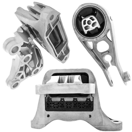 4M Auto Parts. Rear Lower Hydraulic Right Engine Mounts & Hydraulic Left Automatic Transmission Mount 3PCS Set For FWD (Front Wheel Drive). Part Numbers 3504 3532 3529