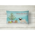 thumbnail image 2 of Carolines Treasures CK3557PW1216 Pug Christmas Tree Canvas Fabric Decorative Pillow, 12H x16W, multicolor, 2 of 4