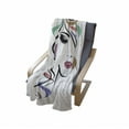 thumbnail image 4 of Hair Salon Soft Flannel Fleece Throw Blanket, Smokey Eye Make-up Lady with Colorful Wavy Hair Stripes and Curly Lines, Cozy Plush for Indoor and Outdoor Use, 60" x 80", Multicolor, by Ambesonne, 4 of 6