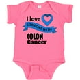 thumbnail image 3 of Inktastic I Love Someone with Colon Cancer Blue Heart Ribbon Boys or Girls Baby Bodysuit, 3 of 5