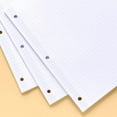 thumbnail image 3 of 100ct College Ruled Reinforced Notebook Filler Paper  10.5x8 Inches, Loose Leaf, 20 lb, White, 100 Sheets, 3 of 4