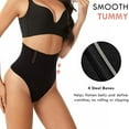 thumbnail image 4 of MISS MOLY Tummy Control Thong Shapewear for Women Seamless Brief Shaping Thong Panties Body Shaper Underwear, 4 of 6