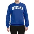 thumbnail image 2 of Wild Bobby State of Montana College Style Unisex Crewneck Sweatshirt, 2 of 6