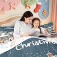 thumbnail image 4 of Manfei Winter Holiday Full Size Comforter Sets,Cartoon Christmas Ball Bedding Comforter Set,Xmas Reversible,3 Pieces,1 Comforter and 2 Pillowcases, 4 of 7