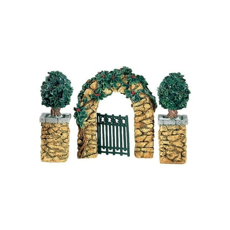 Christmas Village Lamp Post Department 56 Village Accessories Village Stone Holly Corner Posts And Archway #56.52648 ()