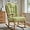 Grass Green, variant on Rocking Chair Cushions Indoor High Back Set - Sackcloth Fabric, High-Density Sponge, Durable Comfort Non-Slip Bottom Tufted Seat Pads with Ties, Sackcloth︱Navy Blue, 52x19x4 inch