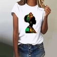 thumbnail image 2 of DDAPJ pyju African American Women Black Month History T-shirts Cool Black Ladies Short Sleeve Crewneck Tee Tops Inspiring Future Shirt White S, 2 of 5