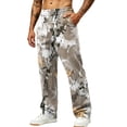 thumbnail image 2 of Camo Sweatpants for Men Baggy Joggers Open Bottom Pockets Elastic Waist Casual Athletic Lounge Pants, 2 of 6