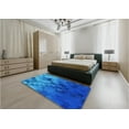thumbnail image 4 of Ahgly Company Indoor Rectangle Patterned Blue Orchid Blue Area Rugs, 7' x 10', 4 of 6