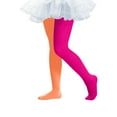 thumbnail image 2 of oelaio Ballet Footed Dance Tights for Girls Color Block Leggings Buttery Soft Tight Pants S 2-8 Years, 2 of 8