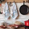thumbnail image 6 of Coastal Fall Kitchen Towels Set of 2, Thanksgiving Pumpkins Coral Blue Plaid Absorbent Dish Towels for Kitchen, Microfiber Hand Towel, Quick Drying Tea Towel for Cleaning Decorative Dishcloths, 6 of 7
