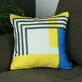 thumbnail image 1 of Scandi Housse de Coussin Carrée à Rayures Géométriques 18 Pouces, 1 of 3